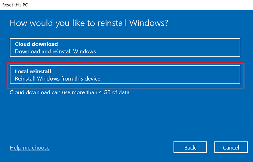 How to reset your Windows 10 device